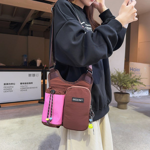 Sac bandoulière pour femme, carré vertical, 7 pouces, léger, style décontracté quotidien, color block - Product Image 4