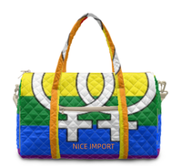 Sac de voyage matelassé grand format Leather Pride Rainbow, sac de week-end portable avec poches zippées, sac de sport pour le travail