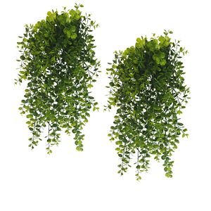 Kengyi Artificial Eucalyptus Vine Green <b>Leaves</b> <b>Wall</b> Hanging Indoor <b>Decor</b> Wedding Decoration 45-Mesh Rattan Plant - Product Image 1