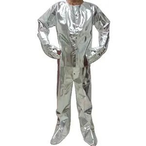 Customized anti-high temperature aluminum foil fireproof fire retardent and heat insulation clothing suits clothes