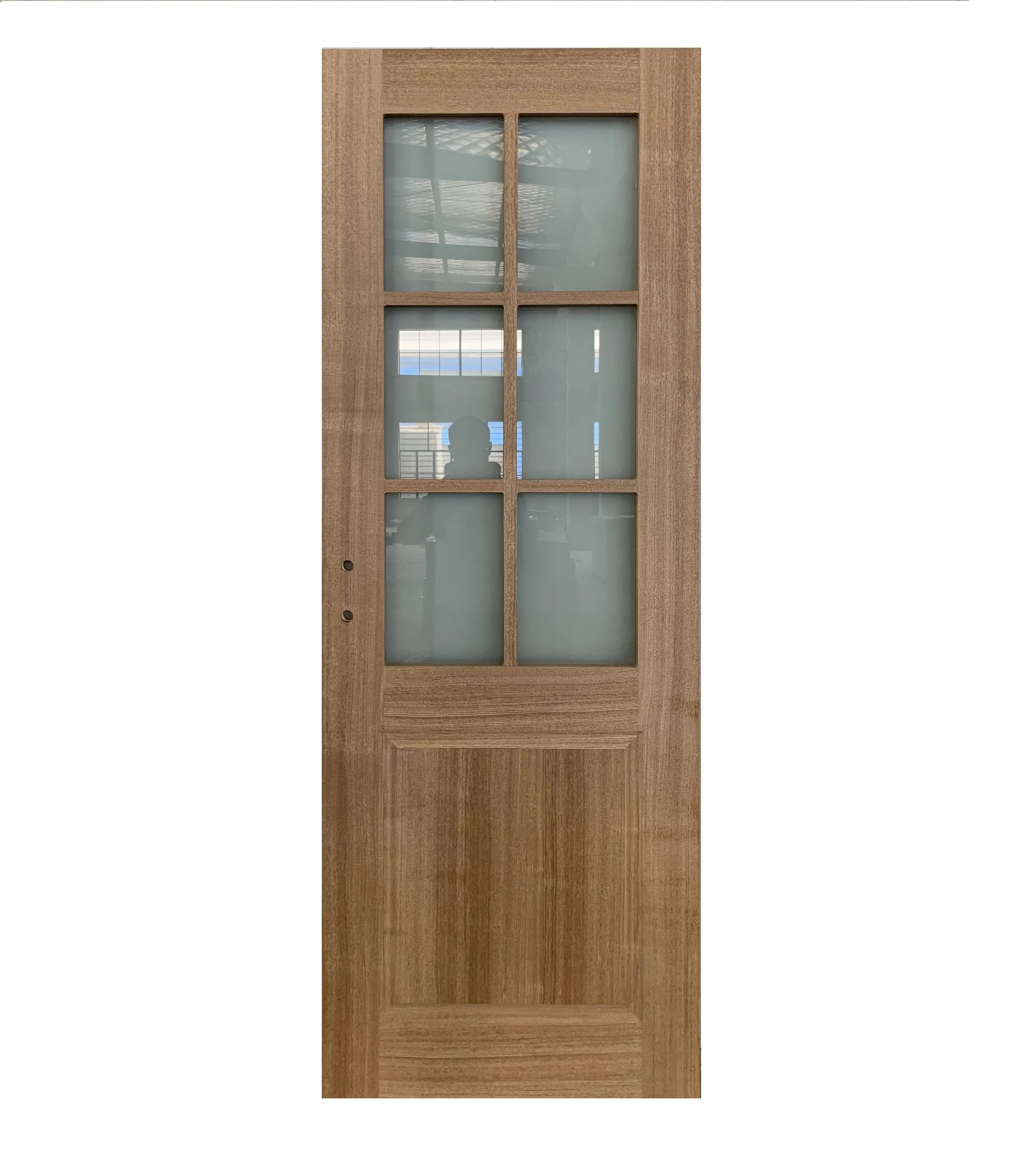 สำนักงานออกแบบอิตาลีประตูไม้ที่มีพื้นผิวกระจก