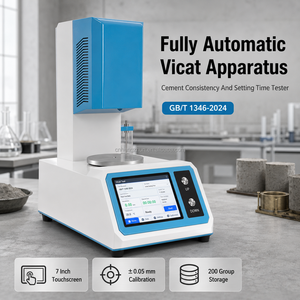 Appareil automatique numérique Vicat pour ciment, testeur de viscosité et de temps de prise de pâte, avec stockage d'historique des données, instrument de laboratoire - Product Image 2