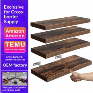 Étagères murales en panneaux de fibres de densité moyenne, étagères de présentation, étagères décoratives et étagères murales suspendues - Product Image 1