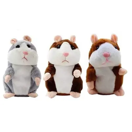 2019 Schattige Elektronische Mimiek Huisdier Pratende Hamster Herhaalt Wat Je Zegt Pluche Dier Speelgoed Voor Kinderen Cadeau