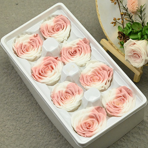 Cabeza de Rosa Eterna Artificial, Rosa Inmortal Seca y Preservada, Rosa Roja Romántica para el Día de San Valentín, Rosas para Ocasiones Especiales como Navidad - Product Image 6