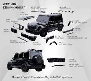 XIN CHI HUI Nuevo Kit de Mejora/Reequipamiento de Parachoques Delantero y Trasero para <span class=keywords><strong>Maybach</strong></span> <span class=keywords><strong>G900</strong></span> Sport W464 con Contorno Amplio (19+) Origen Jiangsu - Product Image 6