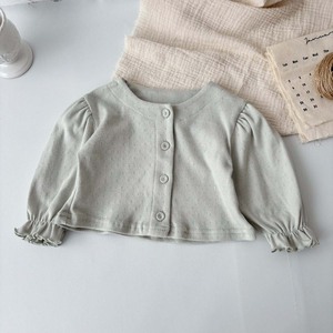 Automne nouvelles filles col rond veste printemps bébé Cardigan <span class=keywords><strong>manteau</strong></span> hauts coton bébé vêtements - Product Image 5