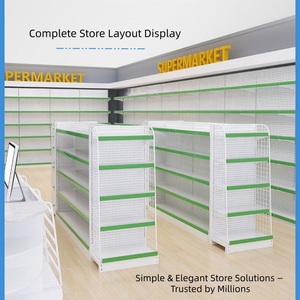 Estanterí<span class=keywords><strong>a</strong></span> Metálica de Góndola para Montaje en Pared, para Supermercados y Tiendas de Abarrotes, Exhibidor de Equipos - Product Image 5