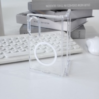 Étui magnétique hybride transparent TPU + PC pour Samsung Z Fold 8 7, coque légère antichoc avec anneau magnétique intégré