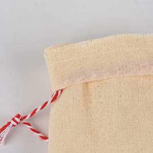 Bolsa de Almacenamiento de Muselina de Algodón de 8*10cm con Cordón, Transpirable, a Prueba de Polvo, para Manualidades, Reciclable - Product Image 2