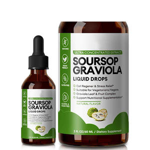 Integratore liquido vegetariano completamente naturale clorofilla gocce di zucchero senza OGM liquido orale per adulti adolescenti Soursop Graviola - Product Image 1