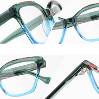 2646 Lunettes optiques de haute qualité, montures en acétate, design magnifique, vente en gros d'usine en Chine