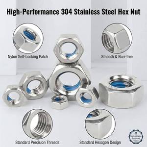 Tuerca hexagonal <span class=keywords><strong>de</strong></span> nailon con parche <span class=keywords><strong>de</strong></span> nailon <span class=keywords><strong>de</strong></span> alta calidad, <span class=keywords><strong>precio</strong></span> <span class=keywords><strong>de</strong></span> fábrica, disponible para OEM y ODM, DIN934 SS SUS304 316, tuerca <span class=keywords><strong>de</strong></span> seguridad hexagonal <span class=keywords><strong>de</strong></span> nailon - Product Image 6