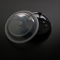 Vente en gros de bento jetable pour restauration rapide bol en plastique avec couvercle boîte à emporter personnalisée pour le camping en PP pour micro-ondes
