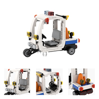 MOC1717 170 Piezas Coche de Patrulla Zootopia, Juguete de Construcción Compatible, Regalo DIY, Bajo MOQ, Juego de Bloques Educativos de Venta Caliente para Niños