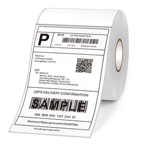 Good Price Accepted Direct Self Adhesive 4x6 500pcs Direct Thermal Printer Shipping Label