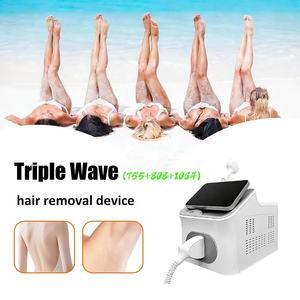 Appareil de gestion des poils à triple longueur d'onde pour une peau lisse, épilation indolore, équipement de salon - Product Image 1