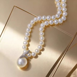 31421DIY Accessories S925 Silver Pendant Empty Holder 12-13mm Three-dimensional Necklace with <b>Loose</b> <b>Pearls</b> - Product Image 4