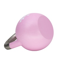 Kettlebell de compétition 8 kg avec revêtement en poudre, poignée en acier inoxydable, surface mate et lisse, pour entraînement à domicile, utilisation en salle de sport, entraînement de force