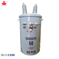 Transformador Montado en Poste de 37.5kva 50kva 75kva, Transformador Trifásico ONAN de 200kva, Autotransformador Toroidal S11, 2 Años de Garantía