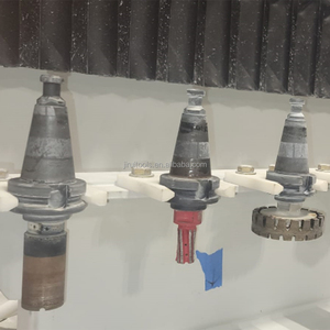 Brocas de fresado <span class=keywords><strong>CNC</strong></span> de diamante de corte de alta velocidad 20MM ~ 25MM brocas de dedo de enrutador de diamante para piedra natural y herramientas de piedra de ingeniero - Product Image 3