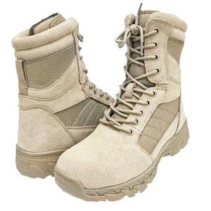 DFB0109 Nouveau design Bottes de désert en cuir de vachette suédé avec fermetures éclair latérales Respirantes et absorbant les chocs - Product Image 3