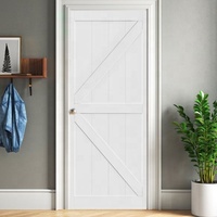 Porte d'entrée en bois résidentielle à double battant en chêne/noyer/teck de couleur personnalisée pour chambre/salle de bain