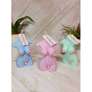 Etiqueta privada Creatividad única Aromaterapia de lujo Vela de medio cuerpo desnuda Cera de soja Decoración del hogar Vela de cuerpo desnudo perfumada - Product Image 5