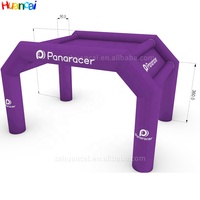 Tente d'arc gonflable personnalisée pour des événements extérieurs tente d'arche gonflable imperméable d'auvent avec la LED éclairée pour la publicité