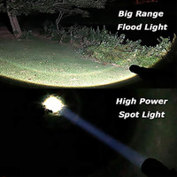 Meilleure lampe torche tactique rechargeable Lampe de poche à LED Lumens élevés 100000 Lampes de poche puissantes étanches à longue portée