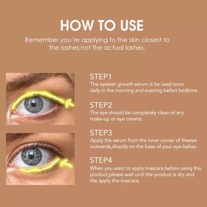 Sérum Naturel en Gros Personnalisé pour la Croissance des <span class=keywords><strong>Sourcils</strong></span> et des Cils, Liquide Stimulant la Pousse, Marque Privée - Product Image 5