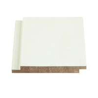 Panneau mural en MDF blanc apprêté, panneau mural décoratif pour revêtement mural intérieur et décoration de la maison
