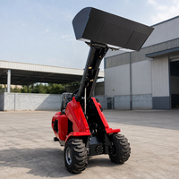 Meistverkaufter 3-Rad-Antriebslader Garten-Kleinlader mit Diesel- oder Benzinmotor Mini-Hydraulik-Radlader für den Heimgebrauch zum Verkauf