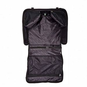 Rolling suit Garment <b>Bag</b> with logo Wheeled <b>Luggage</b> <b>Case</b> for travel Black - Product Image 2