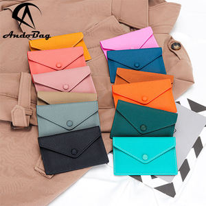 AndoBag - Tarjetero para Mujer, Piel de Vaca Genuina, Gran Capacidad, Monedero, Moda, Simple, Ultrafino, Cartera Corta 2215 - Product Image 1