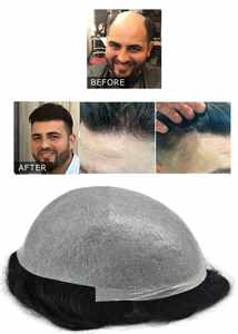 NL Prothèse Capillaire pour Homme avec Nœuds Peau Ultra Fine Ondulation à l'Eau 100% Cheveux Humains Système de Remplacement Capillaire Complément pour Homme - Product Image 2