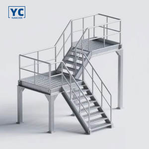 Fabriklieferung Outdoor-Stahltreppenstufen Verzinkte Metallgitter-Stahlstufen für Industriezwecke - Product Image 5