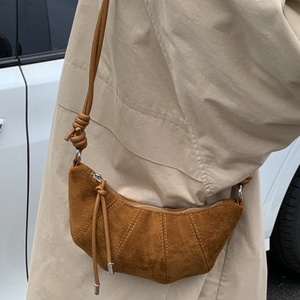 Bolso de Hombro de Ante Sintético Súper Popular para Mujer 2025, Bolsos Cruzados Individuales de Moda, Bolsos Dulces Tipo Dumpling para Debajo del Brazo - Product Image 4