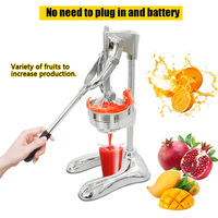 Fabrieksdirecte verkoop handmatige roestvrijstalen fruit- en groentesapcentrifuge, makkelijk mee te nemen, draagbaar, makkelijk schoon te maken, voedselverwerkingsmachine
