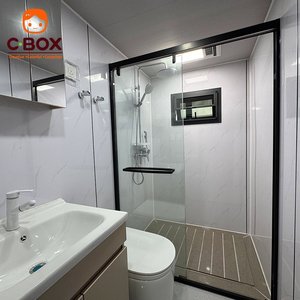 Cbox Villa Prefabricada de Lujo de 20 pies Lista para Usar, Casa Móvil Resistente al Viento para Playa, Mini Casa de 2 Dormitorios, Casa Contenedor Expandible para Campamento Minero - Product Image 3