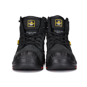 Botas DE TRABAJO DE SEGURIDAD DE CUERO impermeables antibacterianas fuertes negras clasificadas S3 HRO <span class=keywords><strong>CI</strong></span> HI con punta compuesta <span class=keywords><strong>EN</strong></span> ISO 20345 - Product Image 3