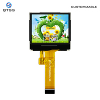 Panel LCD TFT Resolusi Tinggi 1-Inci QTSS IPS Resolusi 128x96 Kecerahan 450cd/m -10C~70C Suhu Operasi IC ST7735S