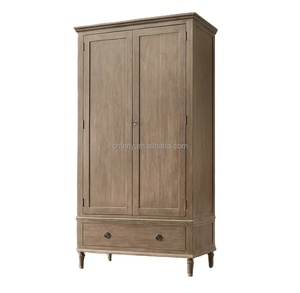 Armario de roble personalizado estilo <span class=keywords><strong>Maison</strong></span>, armario de madera, columnas clásicas, <span class=keywords><strong>muebles</strong></span> de dormitorio para uso en el hogar o la sala de estar del Hotel - Product Image 2