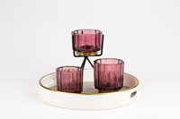 Bougeoir en verre moderne simple ménage tasse de bougie en verre d'aromathérapie romantique