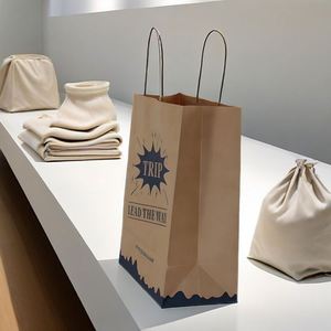 Bolsa de Papel Kraft Ecológica de 30x30 cm para Panadería, Embalaje de Regalos, Venta al por Mayor, Reciclable - Product Image 5