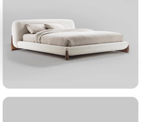 Ensemble de meubles de chambre à coucher de style italien moderne et luxueux, prix d'usine, lit rembourré de taille Queen ou King pour villa et hôtel