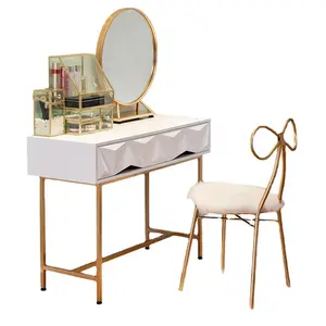 Schminktisch Bedroom Furniture Home Corner Dressing Table With Led Mirror Drawer Makeup Vanity Table Set Tocadores De Maquillaje