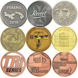 Sıcak satış Metal sikke damgalama 2/3D özel hatıra sikke makinesi sikke - Product Image 2