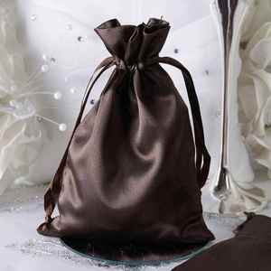 Bolsa de satén de seda morada para pelucas, con logotipo personalizado, bolsas antipolvo con cordón, embalaje para joyería, bolsas de regalo al por mayor - Product Image 1