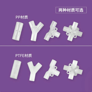 Adaptador de plástico PTFE Baisuyuan con rosca interna de 1/4-28 para drenaje de agua, aire acondicionado, calefacción y ventilación - Product Image 1